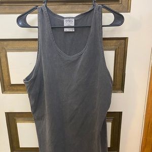 Shaka Streetwear garment dyed grey tank top